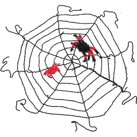 1 toile d'araignée artificielle pour décoration d'Halloween (1/3)