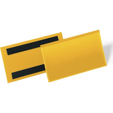 Etikettentasche B150xH67mm gelb magnetisch (1/2)