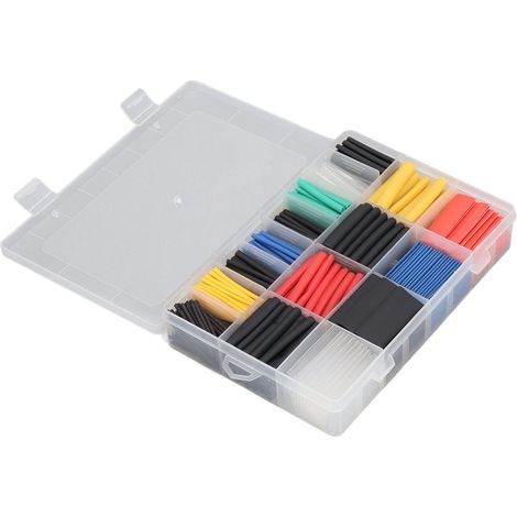 580-teiliges Schrumpfschlauch-Set, umweltfreundlich, 6 Farben, 10 Größen, Isolierschrumpfschläuche für Kabel (1/5)