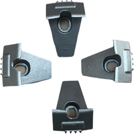 Jeu de mâchoires de serrage robustes en 4 pièces pour machine à démonter les pneus de voiture, kit de remplacement (1/5)