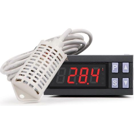 7801A Temperatur- und Feuchtigkeitsregler für Inkubation, Digitalthermostat, Feuchtigkeitsregelung, Temperatursensor, Inkubator (1/5)