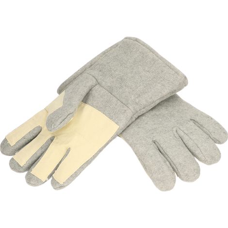 Irovami paire de gants résistants à la chaleur, doigts séparés, mitaines anti-chaleur, outil pour le soudage (1/5)