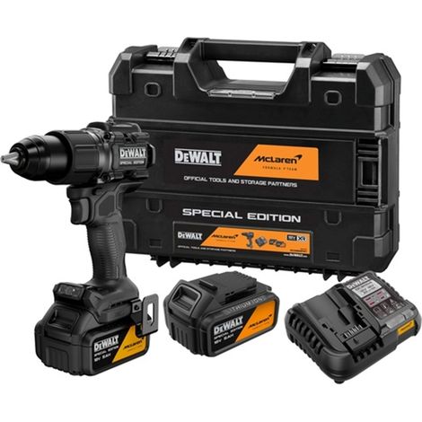 DeWALT - 18V Akku-Schlagbohrschrauber, McLaren, 2x Akku 5,0 Ah XR Li-Ion, Ladegerät DCD86MP2T