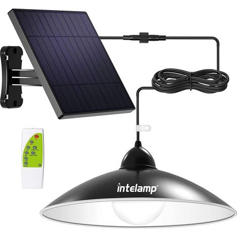 Suspension solaire ultra-lumineuse, étanche IP65, lustre décoratif d'extérieur avec télécommande (1/5)
