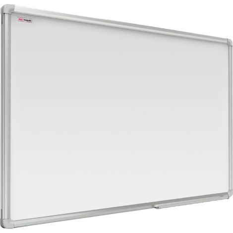 Tableau Blanc Emaillé Magnétique Effaçable à Sec avec Cadre en Aluminium 200x100cm