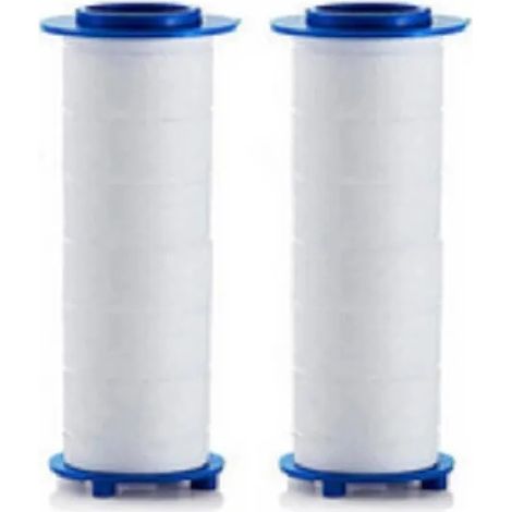 Lot de 2 filtres de douche en coton PP pour pommeau de douche à hélice haute pression KAKOO (1/4)