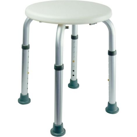 Tabouret de douche PMR PELLET Essentiel rond hauteur réglable
