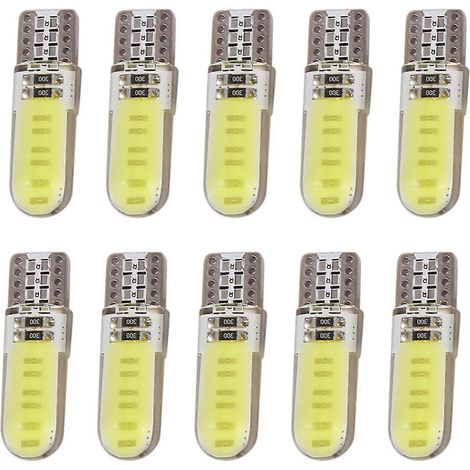Packung mit 10 T10 W5W COB LED-Lampen für die Fahrzeuginnenbeleuchtung (Deckenleuchte, Innenraumleuchte, Seitenpositionsleuchten). (1/5)