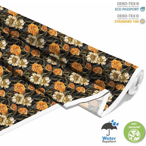 OUTDOOR DEKOSTOFFE OXFORD - Motiv Blumen I DX5131