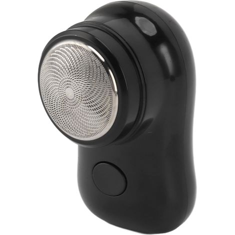 Tondeuse Barbe Mini Compacte Rechargeable USB-C Silencieuse Coupe-Barbe Électrique avec Batterie 400mAh pour Voiture Voyage Noir Poli (1/5)