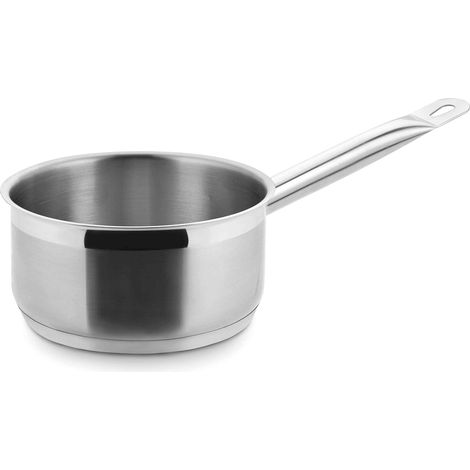 Lacor Ecochef Pentolino con Manico, Argento, 24 x 9.5 cm