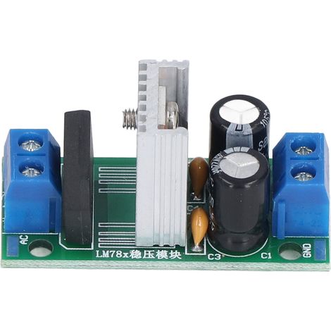 Module régulateur CC/CA à 3 bornes, redresseur, filtre et convertisseur d'alimentation 12 V LM7812 (1/5)