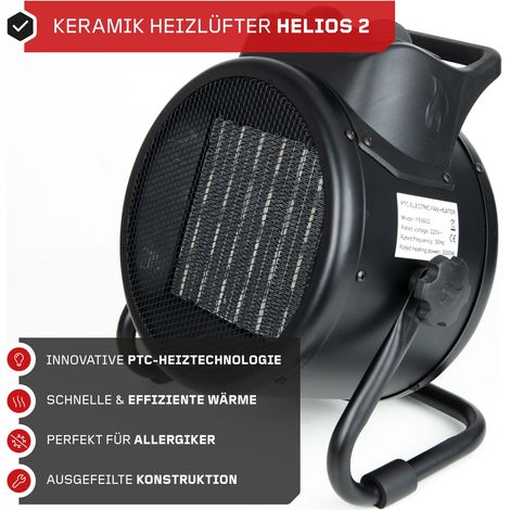 FEISTOS Keramik Heizlüfter Helios 3000  3000 W  28x18x32 cm