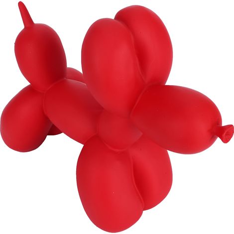 Figurine décorative en résine représentant un chien en ballon, rouge. Décoration intérieure créative pour la maison et le bureau. (1/5)