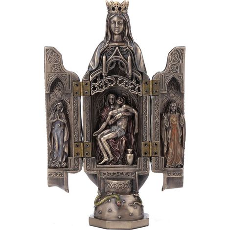 Signes Grimalt Figura Bronce Figuras Virgen Con Piedad Bronce Bronce Dorado 6x7x20cm 22285