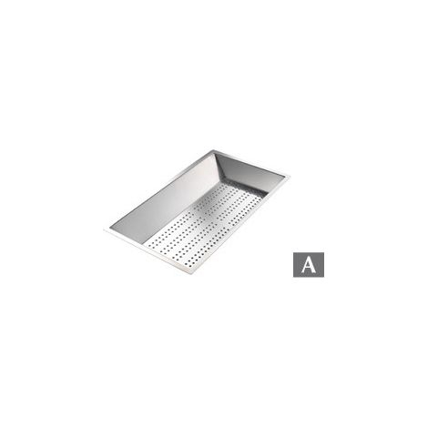 Foster 8151000 Vaschetta Forata in Acciaio Inox Scolapasta o Raccogli-vivande 215x380 mm colore Acciaio inox (1/2)