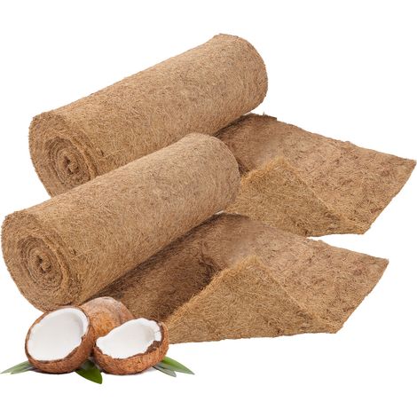 5m Kokosmatte Winterschutz Böschungsmatte Kokosfasermatte 1200g/m² 0,5m breit Winterschutz und Kälteschutz für Pflanzen (1/5)