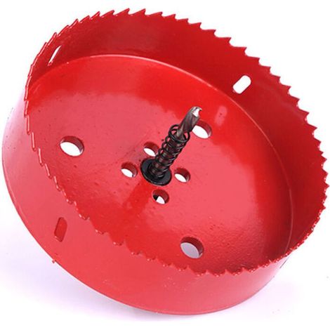 ALLIANDISScie Cloche Bi-Métal Ø 150 mm, acier rapide HSS M42, avec tige hexagonale et foret pour aluminium, fer et bois (1/4)