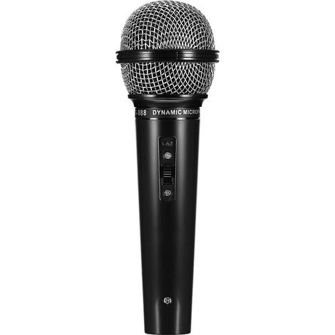 1 microphone factice en plastique (noir) (1/5)