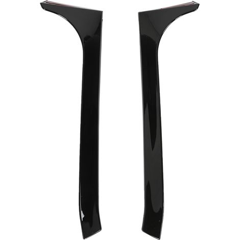 2 Ailerons Latéraux de Lunette Arrière, Déflecteurs de Spoiler Canard, Garnitures Noires Brillantes, Accessoires de Tuning Auto (1/5)