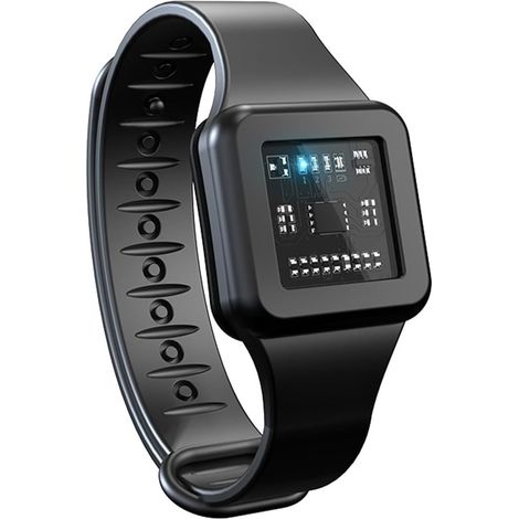 JSSEVN-Bracelets Répulsif Moustique À Ultrasons Électronique Anti-Moustique Bracelet Montre avec Chargement USB Réutilisable pour Le Camping (1/5)
