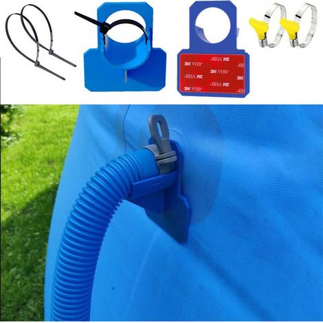 Tuyau de pompe de piscine pour piscines hors sol avec supports, tuyaux de piscine avec supports de tuyau de piscine pour piscines (1/5)