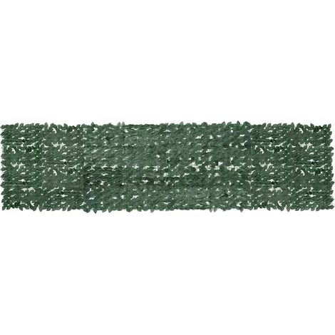 Toldo para balcón con hojas verde oscuro 400x100 cm vidaXL (1/5)