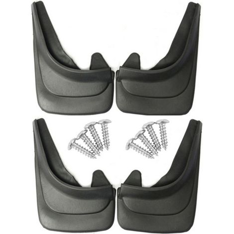 Car Mud Flaps Splash Guards 4 Pack – Flexible Front Rear Anti Splash Shields – Clip On Fixing Outdoor Protection Accessories for SUV Truck Pickup (1/5)