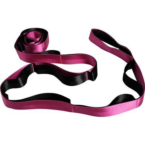 Sangle De Yoga - 250 Cm X 5 Cm - Nylon Non Élastique - Pour Étirements Et Soulagement Des Douleurs Lombaires - 1 Pièce (1/5)