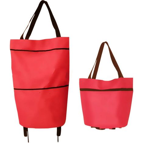 chariot de courses léger, sac de courses pliable, mini chariot de courses - chariot de courses léger, sac de courses pliable, mini chariot de courses (1/5)