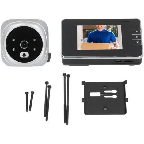 Door Peephole Viewer Camera 120 Degree View HD Night Vision Two-Way Intercom Smart Video Doorbell for Villa Home (1/5)