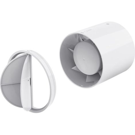 Extractor de aire silencioso de 100 mm, ventilador de conducto de flujo mixto de 12 W y bajo consumo energético para baños, conductos de ventilación, invernaderos y tiendas de campaña