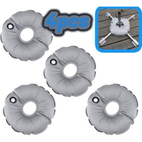 Sac de Poids de Base de Drapeau - Sac pour Poids de Base Drapeau pour Support de Parapluie extérieur pour marché avec Base de Parasol pour Plage/4 pièces (1/4)