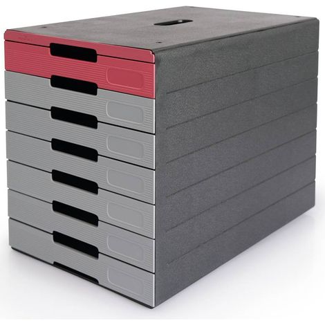 Durable IDEALBOX PRO 7 776303 Cassettiera Antracite DIN A4, DIN C4 Numero cassetti: 7 (1/4)