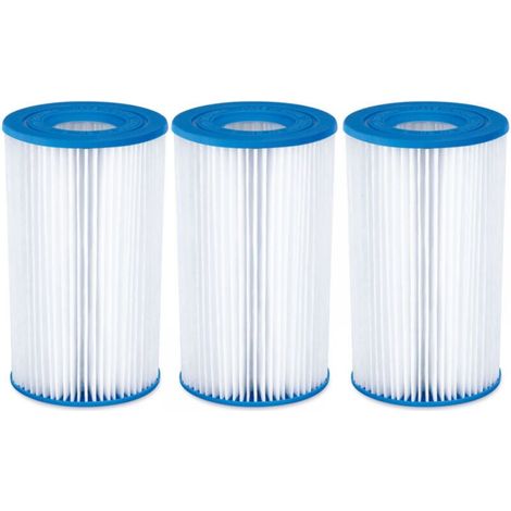 3 Pack Swimming Pool Air Conditioning Filter Cartridges, Various Series Filter Water Pump Accessories, Circulation Filter Cartridges (1/4)