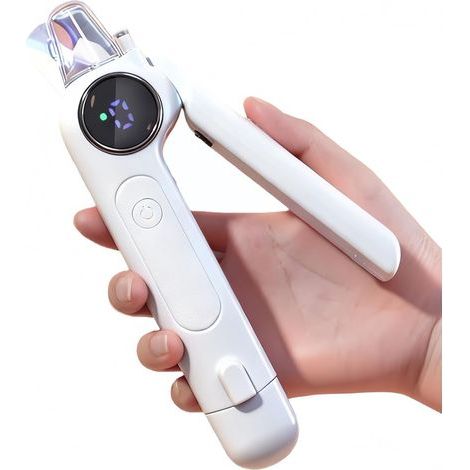 Elektrische Krallenschere für Hunde und Katzen mit LED- und Digitalanzeige, USB-aufladbar, Anti-Schnitt-Sicherheitsfunktion (1/5)