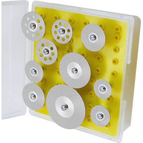 10 disques abrasifs diamantés pour le polissage du carrelage, du verre et des carreaux de céramique, finition argentée. (1/5)