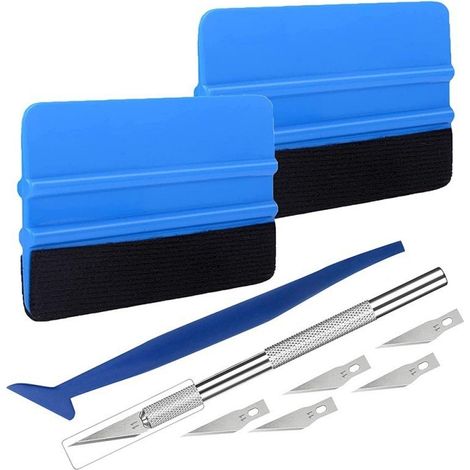 Kit d'outils pour film pour vitres de voiture – raclette et kit d'installation pour appliquer le film et lisser le papier peint. (1/5)