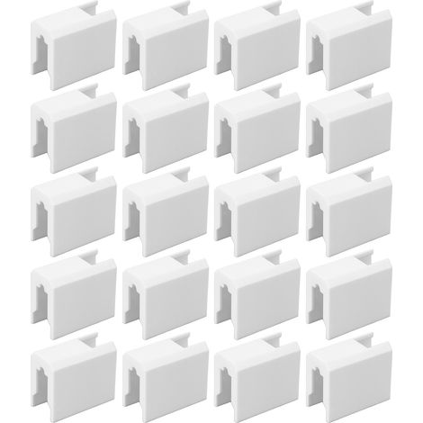 Lot de 20 dispositifs de verrouillage pour portes coulissantes et fenêtres en PVC, sûrs, anti-collision, à course courte. (1/5)