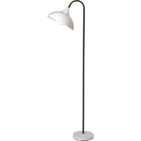 Piantana Contemporanea Swan Metallo Nero Acrilico 1 Luce E27
