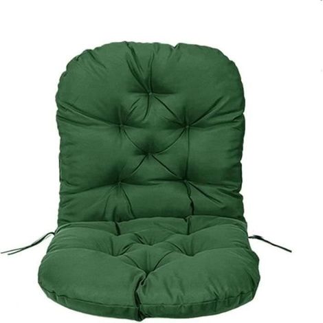 Coussin - Coussin de rechange - Fauteuil à Bascule - Lin de coton - 60x120 cm - Vert (1/4)