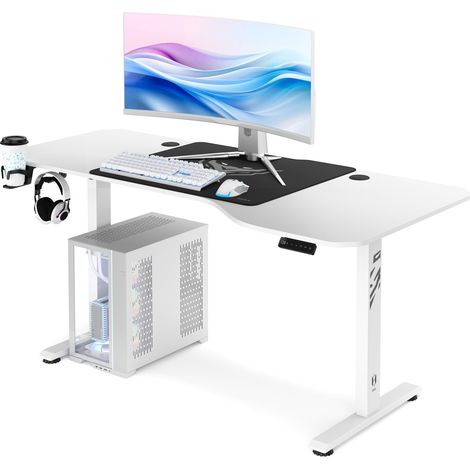 Höhenverstellbarer Schreibtisch Diablo X-Tensio 1600 Weiß