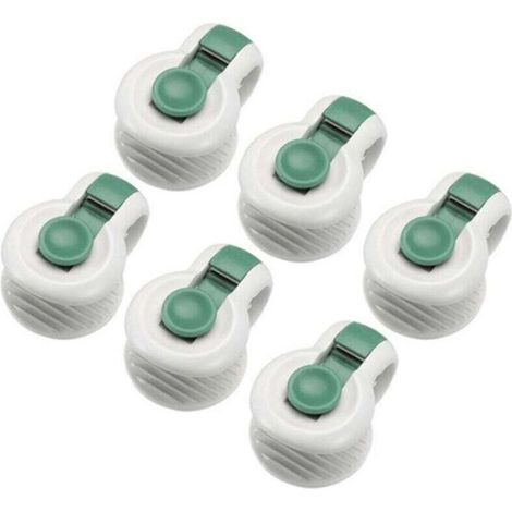 6 pièces attaches de clip de couette pour le placement sans angle des accessoires de literie fixateurs anti-déménagement, vert (1/5)