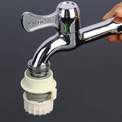 Adaptateur Connexion Machine A Laver - Verrouillage G1 2 - Raccord Tuyau Eau Rapide - Plastique - 8 Pièces (1/4)