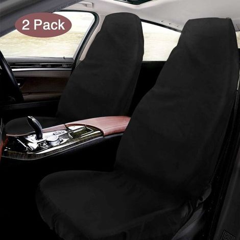 Car seat cover, 2-piece waterproof car seat covers made of Oxford fabric, universal workshop protector for front seats, driver's seat, 140 x 55 cm (1/4)