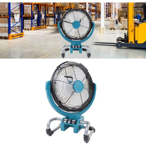 Industrietauglicher tragbarer Lithium-Ionen-Ventilator, kompatibel mit BL1015, BL1016, BL1020B, BL1021B, BL1040B und BL1041B (europäischer Standard). (1/5)