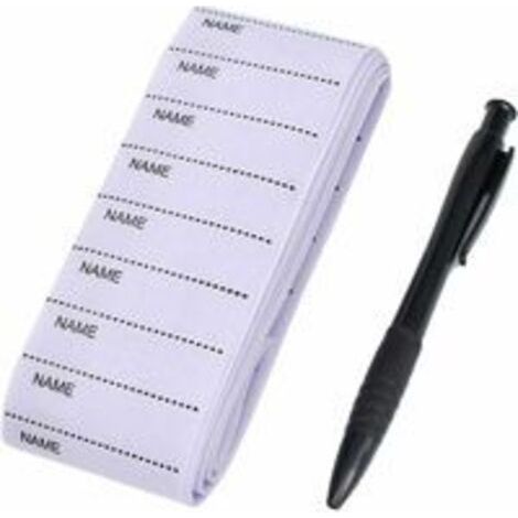 Etiquetas tejidas para ropa, 200 hojas, cintas para nombres, etiquetas termoadhesivas personalizadas, etiquetas termoadhesivas para ropa, tiras de etiquetas para nombres escolares. (1/5)