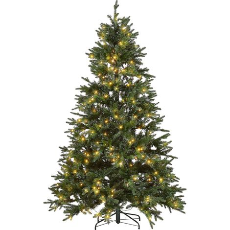 Künstlicher Weihnachtsbaum LED FIDDLE 210 cm Grün