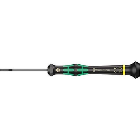 Cacciavite di precisione Wera nero verde 147 mm (1/4)