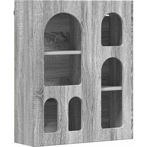 Maison Exclusive - Armadio pensile con lo scaffale Grigio Sonoma 59 x 20 x 71.5 cm